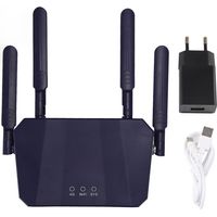 Routeur 4G LTE Professionnel Haut Débit 300Mbps, Point d'Accès WiFi Mobile avec Fente Carte SIM, pour Bureau Domicile, Prise EU 100‑240V