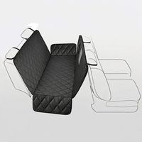 Protector para asiento de coche, enganche cinturón y separador para mascotas