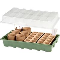 Set per Semina e Germogliazione 67 pezzi 23x6x37 cm Trasparente