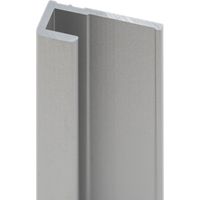 Profilé de finition pour panneau mural de douche, DécoDesign, Schulte, Alu-argenté, 210 cm