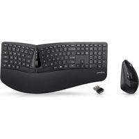 Perixx PERIDUO-605 Ergonomisches kabelloses Tastatur- und Maus-Set Schwarz
