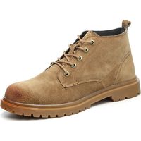 Chaussures de travail montantes pour hommes, pointure 44, en cuir de porc respirant.