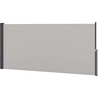 Pare-vent latéral rétractable écran enroulable imperméable anti-UV gris clair