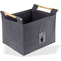 Filz Holzkorb Bregenz 45x41cm 55 Liter Kaminholzkorb Brennholzkorb Feuerholzkorb