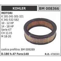 Filtro de aire KOHLER tractor de césped K 181 241 301 321 532 582 008366