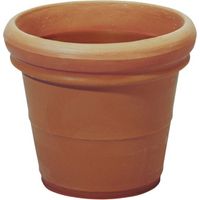 VASO TERRANO LISCIO 40CM TERRACOTTA PLASTECNIC