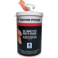90 lingettes dégraissantes TECHNI-POWER
