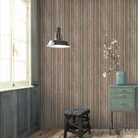 Papier peint intissé effet bois 1005 x 52 cm – Raccord libre – Matériau intissé – Pose facile et rapide – Design scandinave – Vtwonen