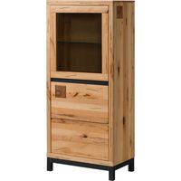 Vetrina in legno di faggio 65x40x148 oliato naturale VILLANDERS 104