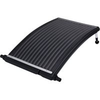 Vidaxl – Chauffage solaire de piscine courbé 110x65 cm – Matériaux PEHD et aluminium – Capacité 10 000 L/h – Augmente température de 5°C