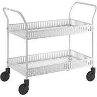 Carro de venta L x A x H 1130 x 550 x 940 mm blanco