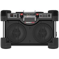 Radio de chantier ROCKHART 18V – DAB+ et FM – Bluetooth 5.2 – Résistante à la pluie et à la poussière – 103 dB avec 2 woofers – Perfectpro