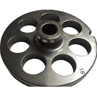 Salvinox piastra con mozzo per tritacarne 22 foro 18 ,acciaio inox auto affilanti qualità professionale