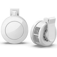 Mini Clip Fan, USB Rechargeable Portable Cooling Fan, 3 Speeds, 360° Adjustable Clip Fan for Travel, Office & Outdoor Use(White)
