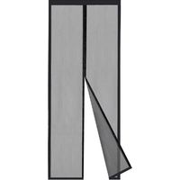 110x220cm Fishing Line Magnetic Mosquito Net Door, Magnetic Insect Repellent Curtain, Quiet Open and Close, Easy to Hang and Assemble, No Drilling Needed, Black