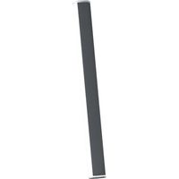Pencil - Module Lumineux À Piles Zafferano, Petit, Portable Et Rechargeable, Ip65, Variateur, Hauteur 50 Cm, Gris Foncé