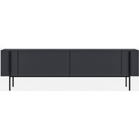 Soporte de TV de madera "Herman" - 160 x 31 x 45 cm - Gris antracita