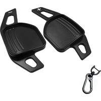 Lenkradschalthebelverlängerung - Passend für Audi A1 A7 A3 A4 A5 A6 A8 S4 S5 S6 S8 RS4 RS5 2012-2016 - Geschenkidee (schwarz)