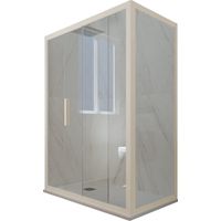 Box doccia 80x100 1 anta scorrevole h 200 Champagne Deco Duo