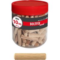 Holzdübel Boltfix wood 10x40 mm, Riffeldübel aus massiver Buche