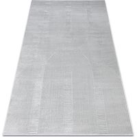 Carpet BALANCE 9086 grey - Geometric, structural, glamour grey 160x220 cm