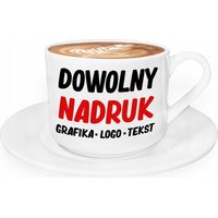 Une tasse avec sa soucoupe personnalisée avec votre photo ou logo, idéale comme cadeau.