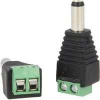 2 PZ Connettori Convertitori da Morsetti a Cavo Alimentazione DC JACK Maschio 5,5mm x 2,1mm