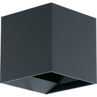EGLO Lámpara LED de pared para jardín Calpino gris antracita 2x3,3W