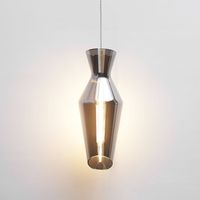 Hängeleuchte aus Rauchglas im Loftstil - Pozzino
