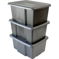 Set mit 3 SUNDIS-Abfallbehältern à 30 l, Maße: L 45,5 x T 36,5 x H 23 cm SUNDIS
