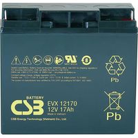 CSB Battery EVX 12170 EVX12170 Bleiakku 12 V 17 Ah Blei-Vlies (AGM) (B x H x T) 181 x 167 x 76 mm M5