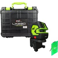 Imex LX22G Series 2 Green Beam Cross Line Laser With Plumb Spots In Carry Case