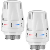 2er-Set Thermostatkopf M30 x 1,5, Thermostatventile für Heizkörper, Ersatzkopf für Heizkörperthermostatventil für Zuhause oder Büro