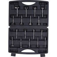 17Pcs Forstner Drill Bits Carbon Steel for Various Tasks Woodworking Tools Set 15‑40mm