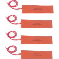 Plaque chauffante souple en silicone 4 pièces, tapis chauffant en caoutchouc 20W 12V pour équipement industriel