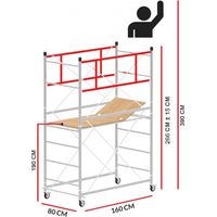 Echafaudage M4 LUX (Hauteur de travail 3,9 m)