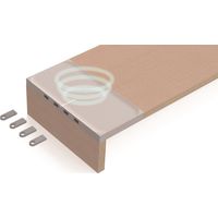 POUT Eyes9 - Dual-Monitorständer mit universellem kabellosem Ladesystem, weiß