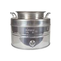 Fût en acier inoxydable de 10 litres. Huile graffato - ø mm.310x240h.