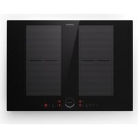 Klarstein – Plaque induction encastrée 7000W – 4 foyers – Technologie Flexzone VarioHeating – Surface vitrocéramique – Dimensions 72x52cm