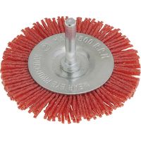 Cepillo circular de nailon azul con vastago 75mm para taladro Fervi SNG075/180B