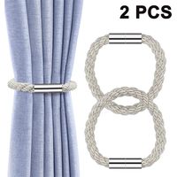 2pcs Porte-rideau magnétique, Porte-rideau magnétique/Tringle à rideau/Porte-rideau pour décoration de la maison