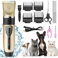 Tondeuse pour chien, iThrough Dog Groomer Kit de tondeuse pour chien,Tondeuse électrique sans fil pour chiens Tondeuse pour chats