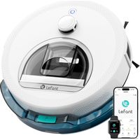 Lefant M330S+ Robot Aspirateur Laveur 3 en 1, Aspirateur Robot 7000Pa d'Aspiration, Navigation dToF, Cartographie, Zones Virtuelles, Évitement d'obstacles PSD, 150min, Connecté par Alexa/APP/WiFi