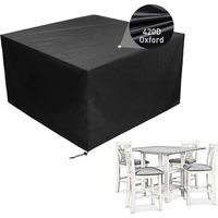 Vtizikl Patio Furniture Cover Waterproof Outdoor Sectional Sofa Set Covers, Outdoor Rectangle Table and Chair Set Covers, Dust Proof Furniture Protective Cover carré 13513574cm