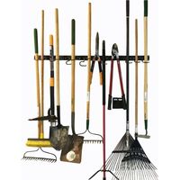 Verstellbares Aufbewahrungssystem, 120 cm, Wandhalterungen für Werkzeuge, Wand-Werkzeugorganizer, Garagen-Organizer, Gartengeräte-Organizer, ideal für die Garagenaufbewahrung