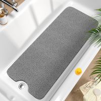 Tapis De Bain Anti-Dérapant - 100 X 40 Cm - En PVC Souple Sans Ventouse - Pour Baignoire Et Sol Humide - 1 Pièce