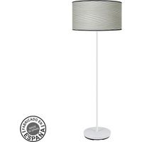 FABRILAMP Lampada da terra de lampada da terra Moda 1xe27 bianco/bianco grigio