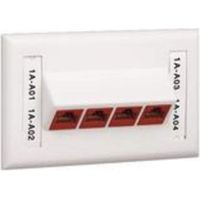 PANDUIT NK4HSFIWY PLATE FOR 4 SOCKETS NETKEY WHITE