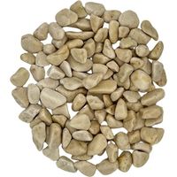 PACK +/- 1T (2 X 500Kg) Galet de Marbre Ivoire Crème Ø 8/12 mm - Livraison STANDARD