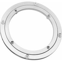 Roulement de table tournante en alliage d'aluminium, table tournante pivotante à usage intensif Rotating Bearing Turntable Round Dining Table Smooth Swivel Plate Hardware, 8"